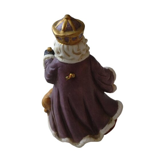 Wise Man Nativity Bell 5 Inch Christmas Porcelain Holiday Classic Vintage CB4 - Picture 3 of 4